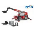 Produktbild: Bruder Spielzeug 02129 Pro Manitou Lader Mrt 2150 Mit Gabeln Eimer Modell 1:16
