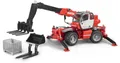 Produktbild: Bruder Profi-Serie Manitou Teleskopstapler MRT 2150 mit Zubehör
