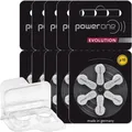 Produktbild: 30 Power One Evolution Hörgerätebatterien m. Aufbewahrungsbox P10 5 x 6er