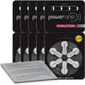 Produktbild: 30 Power One Evolution Hörgerätebatterien m. Reinigungstuch P10 5x 6er Pack