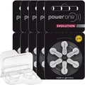 Produktbild: 30 Power One Evolution Hörgerätebatterien m. Aufbewahrungsbox P10 5 x 6er