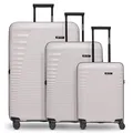 Produktbild: Farmhood Eco Edition nachhaltiges Hartschalen Koffer-Set 3-teilig | Trolleys mit Dehnfalte erweiterbar um 6 cm| Robustes und leichtes Material, 4 Doppelrollen & TSA-Schloss | Damen & Herren