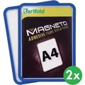 Produktbild: Magnetische Tasche A4, 2 Stk., blau