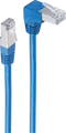 Produktbild: SHVP 08-64001 - Patchkabel, gewinkelt-gerade, blau, 0,25 m