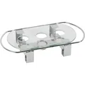 Produktbild: Speisenwärmer 3 Flammig Glasplatte 34x18x6cm