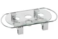 Produktbild: APS Speisenwärmer 3 flammig Glasplatte 34x18x6cm