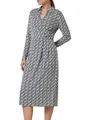 Produktbild: Comma Gemustertes Midikleid in Wickeloptik