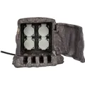 Produktbild: Heitronic 37500 Gartensteckdose 4fach Braun