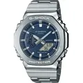 Produktbild: Casio G-Shock Armbanduhr Edelstahlband GM-2110D-2BER - Silber/Blau