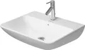 Produktbild: Duravit Waschtisch ME by Starck mit Überlauf, mit Hahnlochbank, 600 x 460 mm, 1 Hahnloch weiß