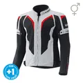 Produktbild: Held Motorrad Sommerjacke Zelda grau-rot 4 XL