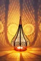 Produktbild: Marrakesch Orient & Mediterran Interior Teelichthalter Orientalische Laterne Windlicht Garten Deko Ezana gold (1 St), Handarbeit