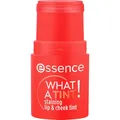 Produktbild: essence WHAT A TINT! staining lip & cheek tint, Rouge, Nr. 20, Orange, kühlend, Färbeeffekt, sofortiges Ergebnis, natürlich, vegan, ölfrei, ohne Parabene, ohne Mikroplastikpartikel, 1er Pack (5g)