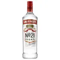 Produktbild: Smirnoff Red Label No.21 Vodka, Premium - Wodka, amerikanischer, handgefertigt in den USA, 37,5% vol, 1000ml Einzelflasche