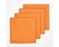 Produktbild: Homescapes Stoffserviette 4er-Set Stoffservietten terrakotta – 45 x 45 cm, 100% Baumwolle