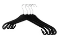 Produktbild: RSR Hangers Kleiderbügel NA 33 cm Kleiderbügel Kinderbügel Kunststoff Schwarz 360° Haken, (50-tlg)