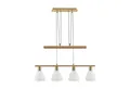 Produktbild: Lindby Hängeleuchte Simeon, Glas Gold / Messing IP20, 4 x 40 W