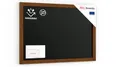 Produktbild: ALLboards Kreidetafel Wasserfest mit lackiertem Holzrahmen 90x60cm, Schwarz, Schreibtafel, Kreide