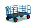 Produktbild: Rollcart Transportsysteme Handpritschenwagen mit Rohrgitterwänden, Lufträder, 930 x 630 mm 129937