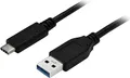Produktbild: StarTech.com USB to USB-C Cable - M/M - 1 m (3 ft.) - USB 3.0 - USB-A to USB-C - USB-Kabel - USB (M) bis USB Typ C (M) - USB 3.0 - 1 m - Schwarz