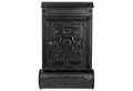 Produktbild: HMF Wandbriefkasten 512-02 Briefkasten Antik mit Zeitungsfach, Vintage Postkasten aus Aluguss,57 x 35 x 10 cm, Schwarz