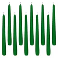 Produktbild: 10 Spitzkerzen dunkelgrün 23,5 x 245 mm