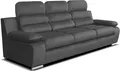 Produktbild: Amber Sofa 3-Sitzer mit Schlaffunktion 238 x 96 x 95 cm, Anthrazit
