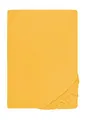 Produktbild: biberna 0077144 Spannbetttuch Feinjersey (Matratzenhöhe max. 22 cm), gekämmte Baumwolle, superweich 1x 140x200 cm > 160x200 cm leicht gelb