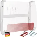 Produktbild: Wandhalterung für Fritzbox 7690 6670 5690 5590 Fiber ohne AX Weiß