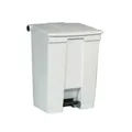 Produktbild: Newell Brands Germany GmbH Rubbermaid Step-On Treteimer 68 l, Tretabfalleimer aus Polyethylen, weiß 6145-00-WHT