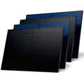 Produktbild: SUNNIVA® Solarmodul 4x 500 W FULL BLACK Bifazial Glas/Glas PV Modul Solarpanel - PMax 2000W (4x500W) Bifacial N-Type, für Balkonkraftwerk oder PV Solar Anlage