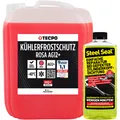 Produktbild: KÜHLERFROSTSCHUTZ ROT -40 C KÜHLMITTEL 10L + STEEL SEAL ZYLINDERKOPF DICHTMITTEL