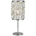 Produktbild: Searchlight Tischleuchte Lampe Bijou Kristallglas chrom Glas transparent 43,5 cm