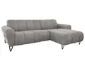 Produktbild: Beautysofa Ecksofa mit schwarzen Metallbeinen VOLARE MINI, mit modernem Design und hohem Sitzkomfort, ohne Schlaffunktion