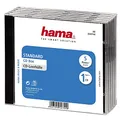 Produktbild: Hama CD-Leerhülle, Standard, 5er-Pack, transparent-schwarz