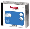 Produktbild: Hama CD-Hülle Hama CD Hülle 00044744 1 CD/DVD/Blu-Ray Transparent, Schwarz Polystyro