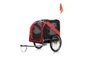 Produktbild: zoomundo Fahrradhundeanhänger Hundeanhänger Fahrradanhänger für Hunde - Rot/Schwarz - Silver Frame
