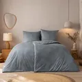 Produktbild: Estella Mako Interlock Jersey Bettwäsche Pippa graphit Kissenbezug einzeln 40x80 cm - grau