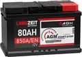 Produktbild: AGM Batterie 80Ah 12V Autobatterie Start Stop