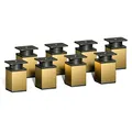 Produktbild: Sossai Möbelfüße MFV1, 8er Set, Höhe 60 mm, höhenverstellbar, Vierkantprofil 40 x 40 mm, goldfarben, passend für Regale und Sideboards