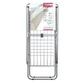 Produktbild: Wäscheleine Aus Aluminium, Mit Einer Oberfläche Von 20 Metern, Flügelblocksystem, Faltbare Und Rutschfeste Wäscheleine, Mit Xxl-stangen, Für Drinnen Und Draußen, Stahlfarbe, 177 X 55 X 92 Cm - Rayen
