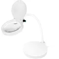 Produktbild: LogiLink Lupenleuchte WZ0067 LED, mit Standfuß, 8 + 36 Dioptrien (3- + 10-fach), Linsen-Ø: 100 mm