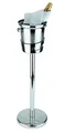 Produktbild: APS 36069 Ständer für Wein-/Sektkühler, Edelstahl hochglanzpoliert, schwerer standsicherer Fuß, Innendurchmesser Schale Ø 17,5 cm, Höhe 73 cm