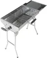 Produktbild: Edelstahl Koffergrill Aladdin Portabler Mangal BBQ Grill mit Transport-Tasche