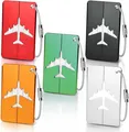 Produktbild: 5er Set Kofferanhänger mit Adressschild, Aluminium,  PVC, 5 Farben
