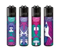 Produktbild: Clipper® Feuerzeuge 4er Set: Hippie Hemp