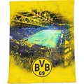 Produktbild: BVB-Fleecedecke mit Stadionprint 150x200cm - Gelb