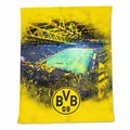Produktbild: BVB Decke Fleecedecke mit Stadionprint (150x200cm) Borussia Dortmund