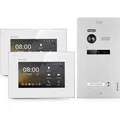 Produktbild: Balter EVO-HD Video-Türsprechanlage für Einfamilienhaus mit 2x 7 Zoll Monitor Silber-Weiß