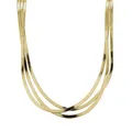 Produktbild: LIEBESKIND BERLIN Damen Kette, Edelstahl, IP Gold LJ-0717-N-45 NEU
